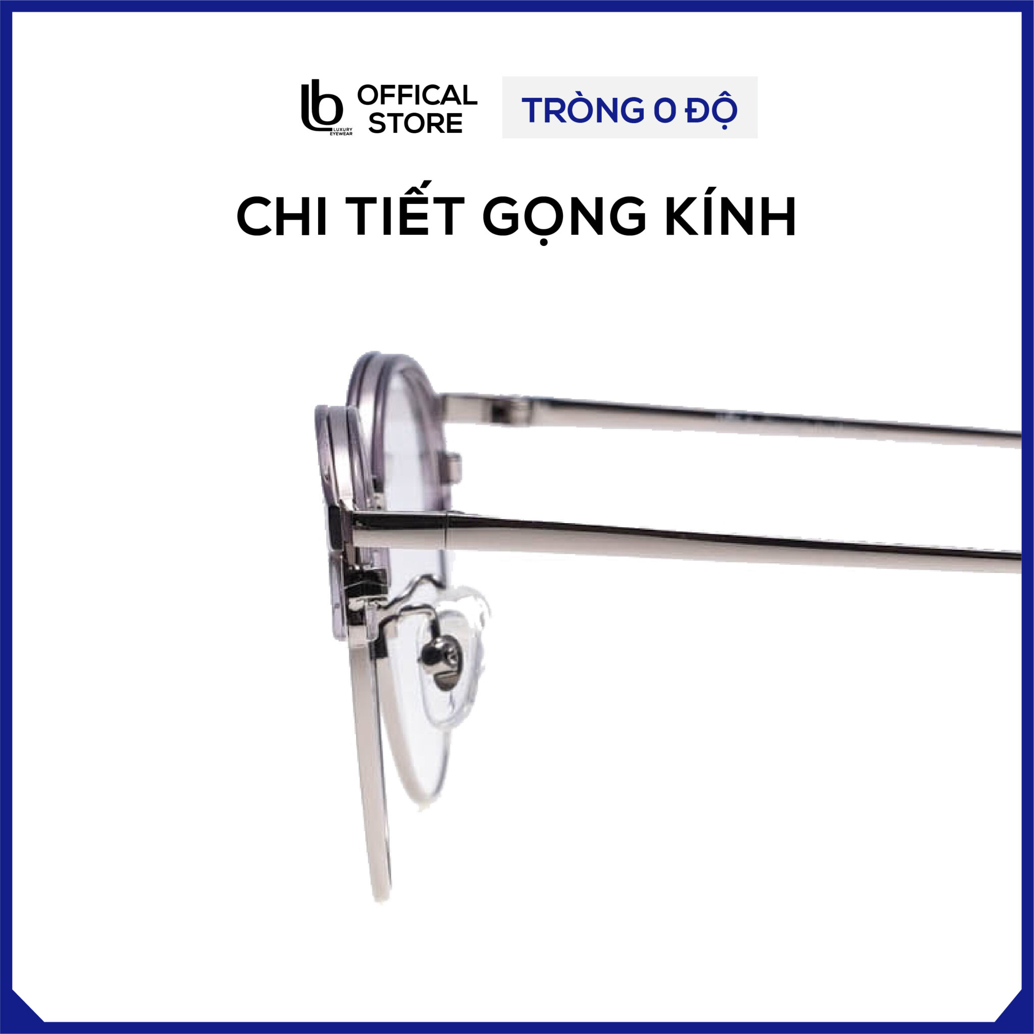 Kính gọng tròn LB Eyewear H00062 kính kim loại thời trang nam nữ, chống tia UV có thể lắp tròng cận, loạn, đổi màu
