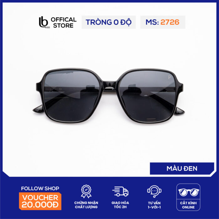 Kính mát nữ LB Eyewear 2726 kính râm chống tia UV thời trang, dáng tròn phù hợp nhiều khuôn mặt - Mắt Kính Sài Gòn - mắt kính sài gòn