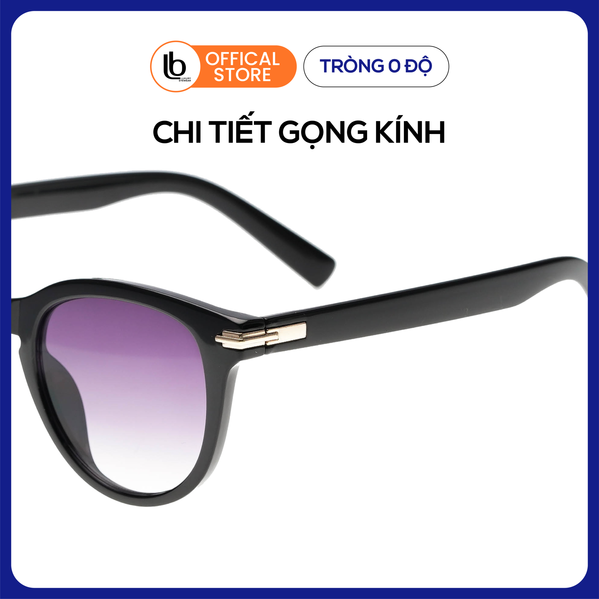 Kính mát nữ LB Eyewear 9020 kính râm chống tia UV thời trang, dáng tròn phù hợp nhiều khuôn mặt