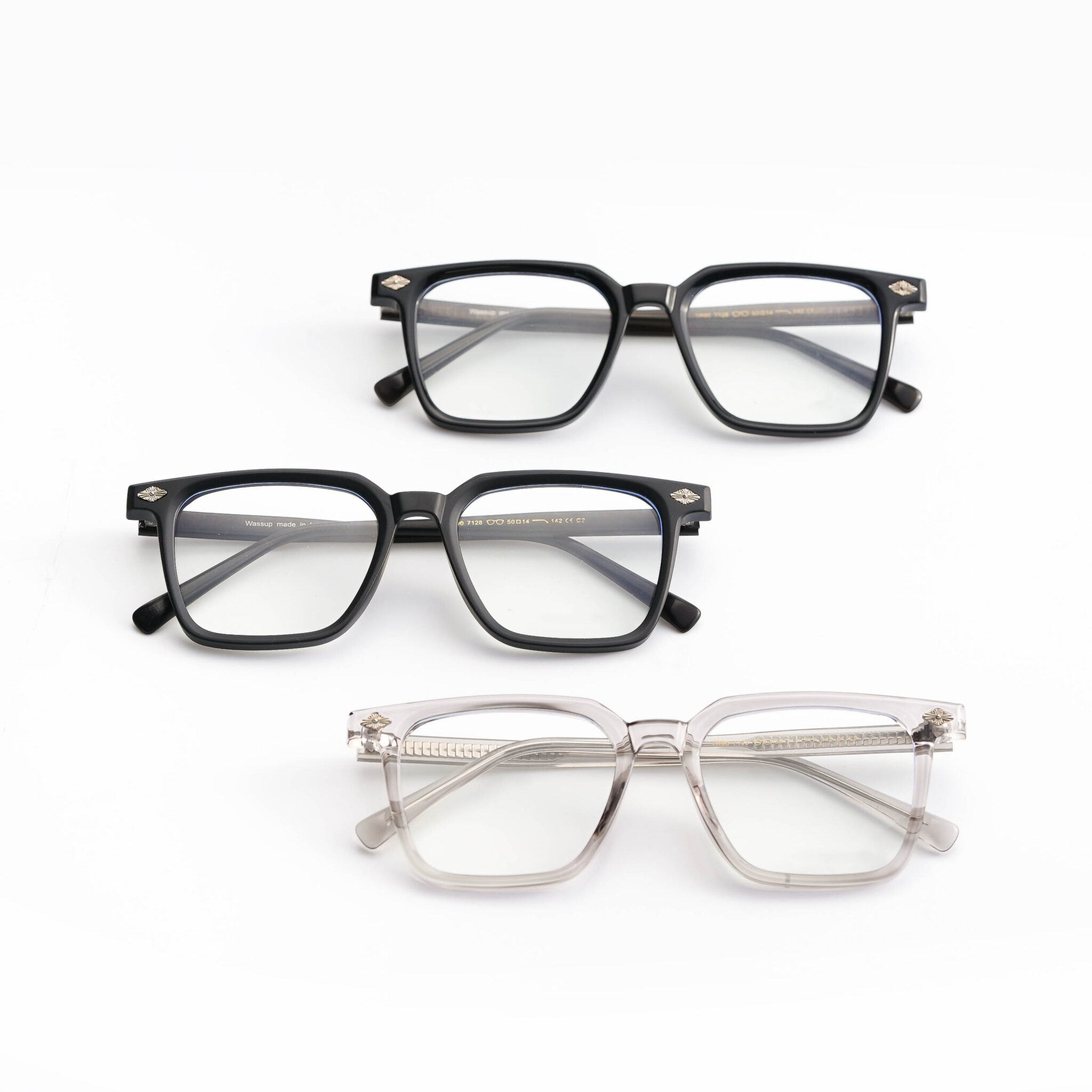 Kính giả cận LB Eyewear 7128 gọng kính chữ nhật chất liệu nhựa dẻo, chống tia UV thích hợp với khuôn mặt tròn, bầu