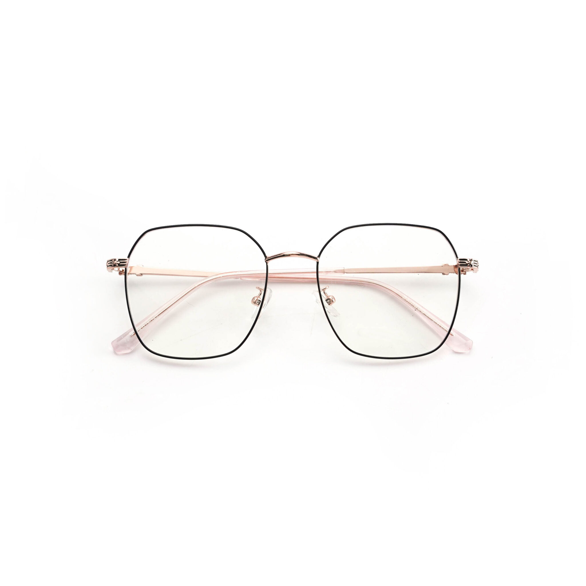 Gọng kính đa giác LB Eyewear 72857 kính thời trang nam nữ chất liệu kim loại, phù hợp khuôn mặt tròn, oval