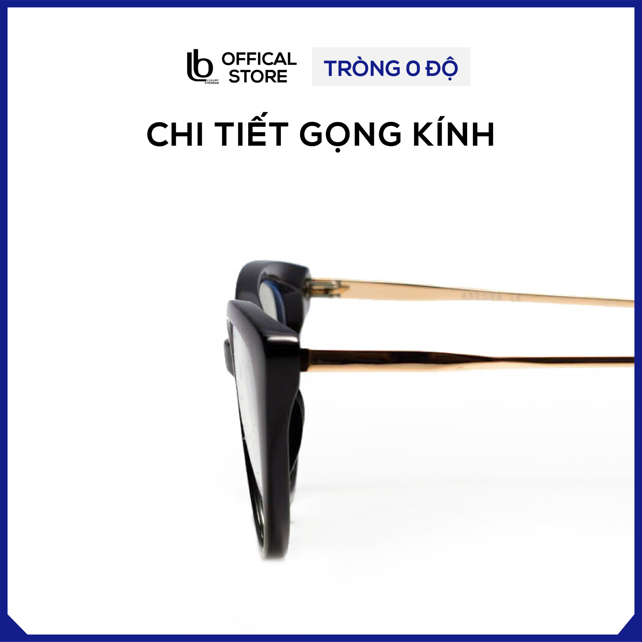 Gọng kính mắt mèo LB Eyewear 8232 kính mắt nam nữ thời trang trọng lượng nhẹ, không gây đau mũi, cấn tai